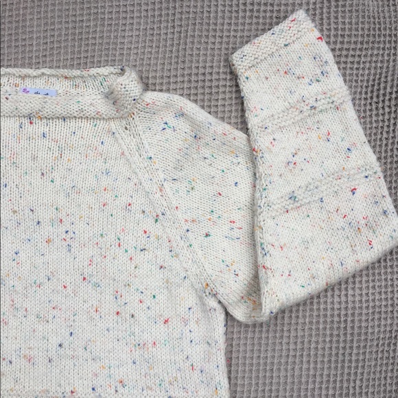 Vintage Handknit Speckle Sweater - Picture 1 of 7